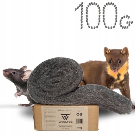 Laine d'acier 100g : Protection efficace contre les rongeurs, les souris et les martres 