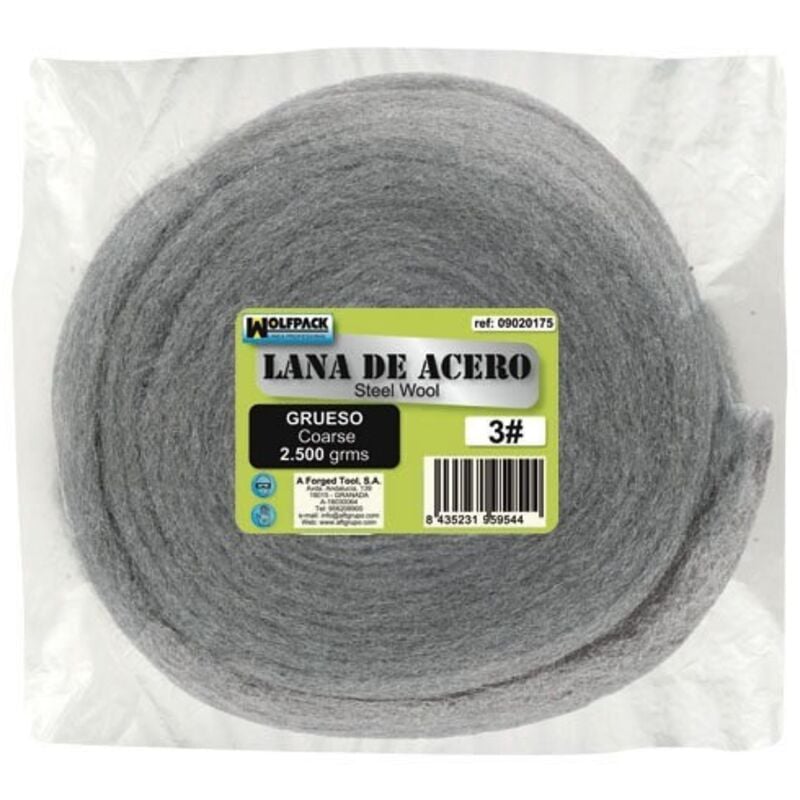 Laine d'acier 2500 gr. lisse 1