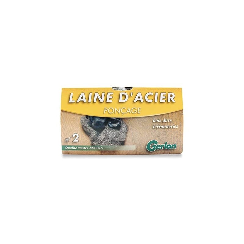 Gerlon - laine d'acier - N°2 - etui de 200 g gris E202