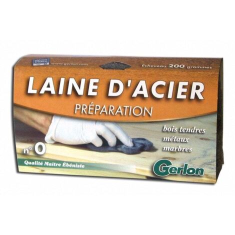 Laine D'acier Gerlon Grade 0 200g Pour Polissage Et Nettoyage Fin