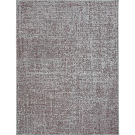 LAINEE - Tapis en laine terracotta et beige 160x230