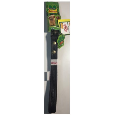 Laisse 100 cm und Cuir Noir – QR-Code-Identität – Friskies Purina