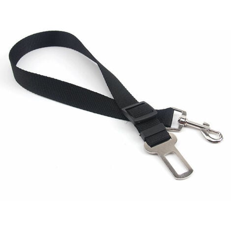 AOUGO Laisse Ceinture de Sécurité pour Chien/Chat/Harnais Animaux de Compagnie pour Les sièges de Voiture- Noir