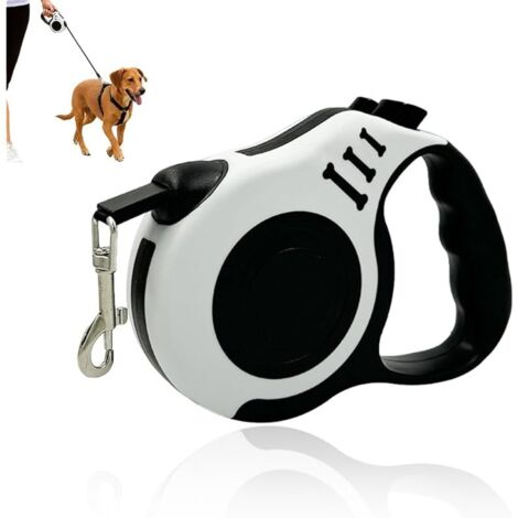 Laisse Chien Enrouleur Sangle New Classic 5M, Chiens Jusqu'À 15 Kg, Système De Guidage Perfectionné, Ergonomique Et Moderne, Made In Germany - 5M - 15Kg