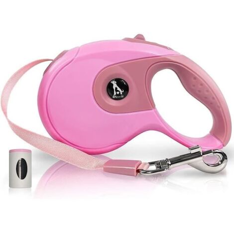 Laisse Chien - ZGEER - Rétractable - 8m - Métal - Pour Dressage et Promenade