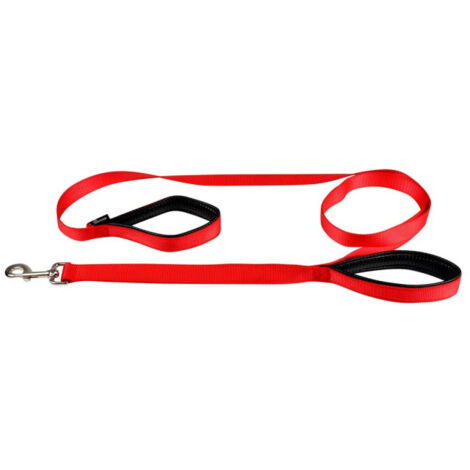 Laisse de Dressage "Double Poignées" 250cm Rouge