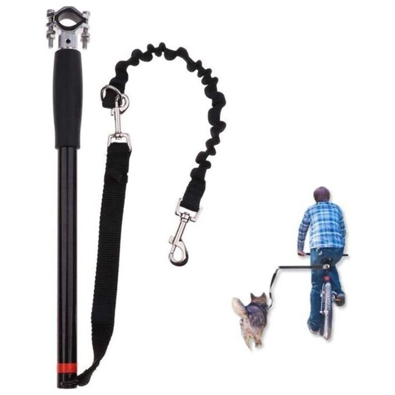 Famille - gabrielle Laisse de Vélo Mains Libres Chien,Chien Laisse d'exercice Installation et Retrait Facile,pour Cyclisme et Ravec Les Animaux de