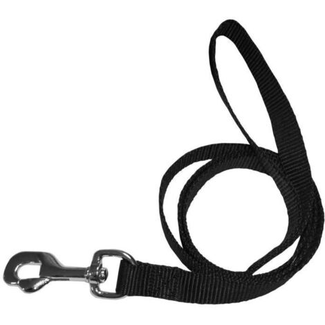 Laisse en nylon Eco Coneck\'T - NUM\'AXES - Pour chien - Noir - Souple et doux - 1,2mx20mm