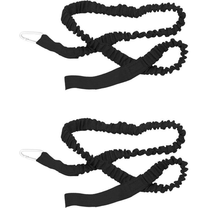 Laisse extensible de 1555 cm (61 pouces) pour pagaie de kayak, laisse pour canne à pêche en kayak, lanière enroulée extensible, accessoires de kayak,