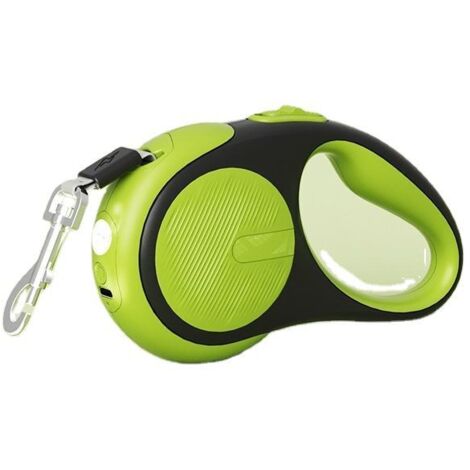 Laisse extensible pour petits chiens, 3 mètres, anti-nœuds, avec sac à déjections, jusqu'à 15 kg
