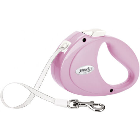 Laisse Flexi PUPPY XS 2 mètres rose sangle pour chien max 12 kg - FLEXI
