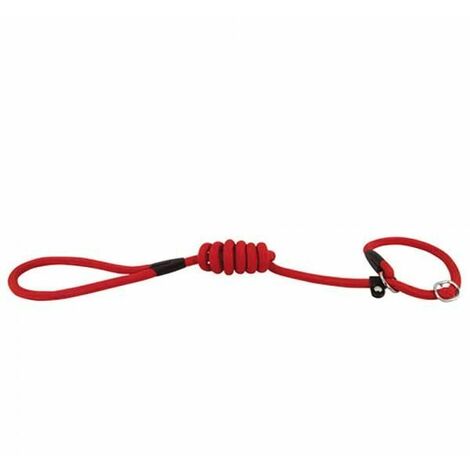 Laisse lasso corde basic 10mm x 150cm rouge