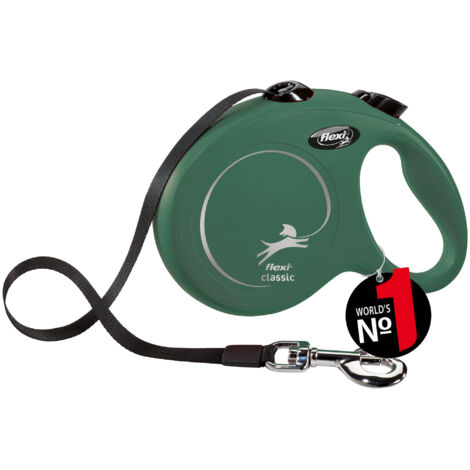 Laisse New Classic L Tape 5 m Olive green Flexi CL30T5-251-O-20