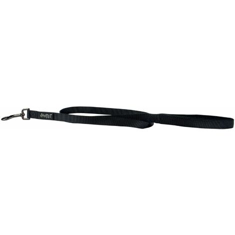 Laisse nylon Noire Doogy