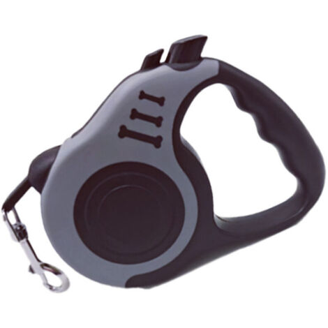 Laisse pour animal de compagnie grise 13113cm 1 pièce 3 mètres laisse rétractable pour chien durable et pratique