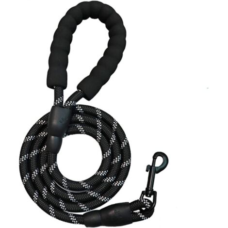 Laisse pour chien, 2 m/3 m, convient aux petits chiens, chiens moyens, grands chiens, laisse réfléchissante et robuste (2 m)