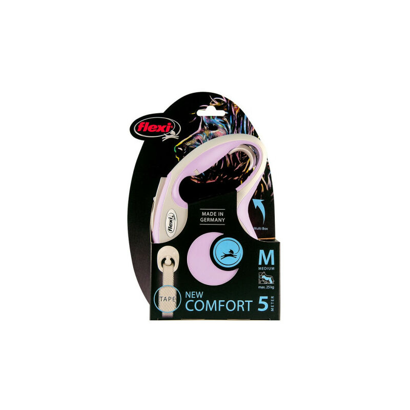Flexi - Laisse pour Chien New Comfort Rose Taille xs (3 m)