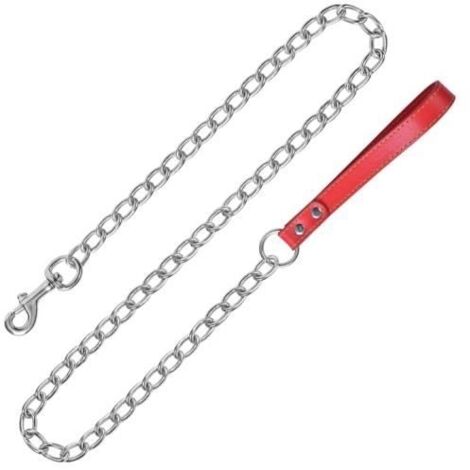 Laisse pour Chien Solide Laisse Corde Chien en Métal Longe pour Chien Longue Laisse pour Chiens , Longueur 1,2 m, Epaisseur 3 mm