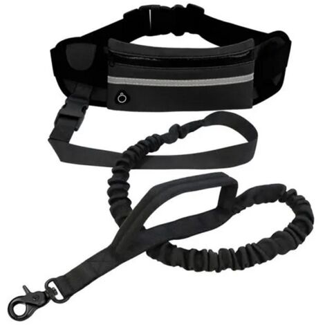 Laisse pour Chien - Sport - Anti-écrasement - 160-220 cm - Mains-libres - Ceinture ventrale