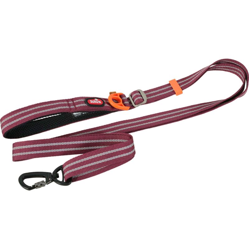 Zolux - Laisse réglable avec bande réfléchissante Bivouak 1.15 à 2 m