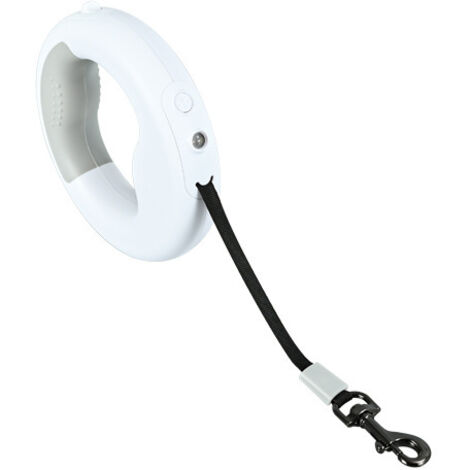 Laisse réglable pour chien, laisse rétractable de 3 m avec lampe torche LED, pour chiens de petite et moyenne taille