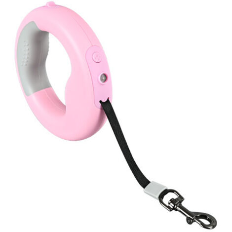 Laisse réglable pour chien, laisse rétractable de 3 m avec lampe torche LED, pour chiens de petite et moyenne taille