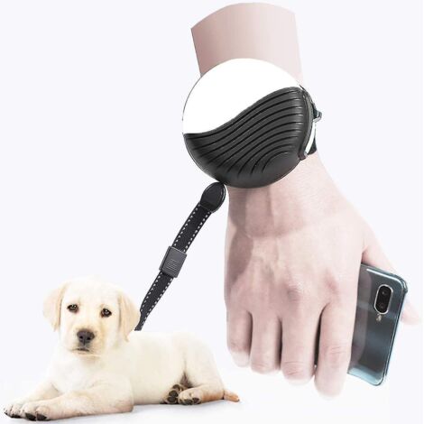 Laisse rétractable pour chiens mains libres, pour chiens de moins de 25 kg