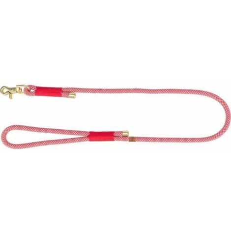 Laisse TRIXIE Soft Rope - S–XL: 1m - ø 10 mm - Rouge et creme