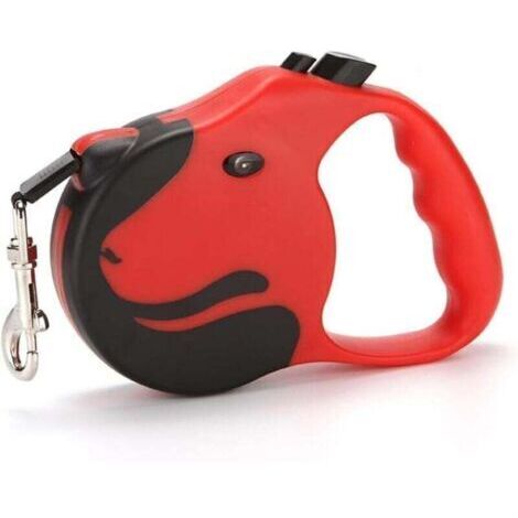 Laisses Rétractables pour Chiens, 5 m De Long Laisse Chien Enrouleur, Laisse Chien, Laisse Flexible, avec Poignée Antidérapante Et Bouton De Freinage Rapide, pour Petit, Moyen et Grand Chiens