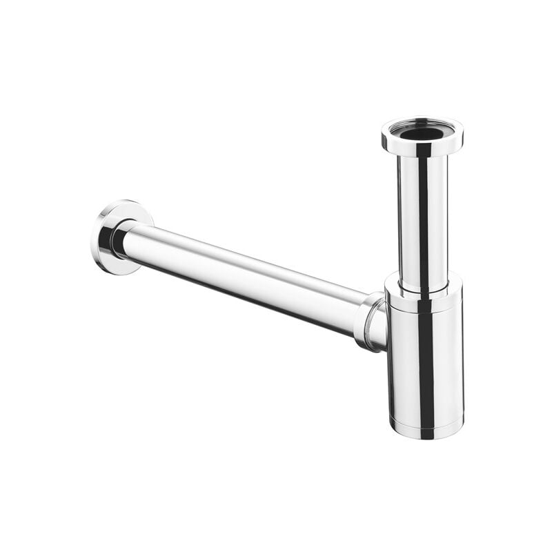 Umnuou - Laiton Siphon de Lavabo, Universel Syphon Design 1 1/4 x 32mm, Réglable Anti Odeur, Chromé