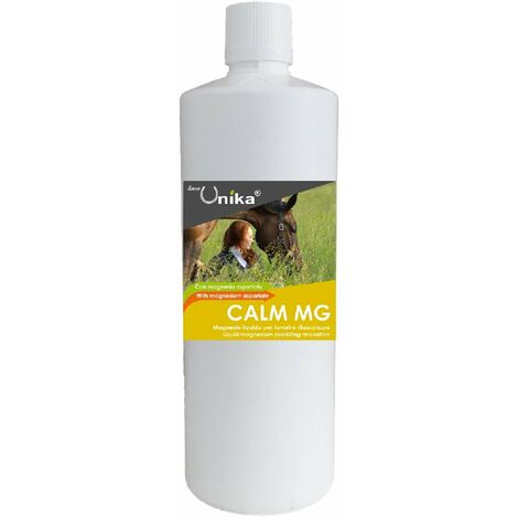 L'aliment complémentaire CALM MG à base de magnésium favorise le bien-être mental du cheval 1l