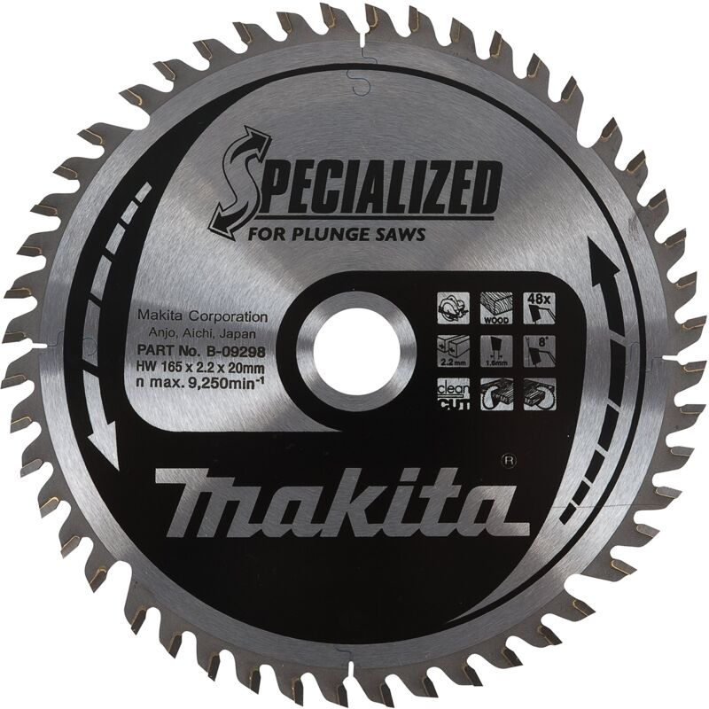 Lame de scie circulaire MAKITA B 33015 Ø 165 mm Alésage 20 mm 48 dents - vue 3