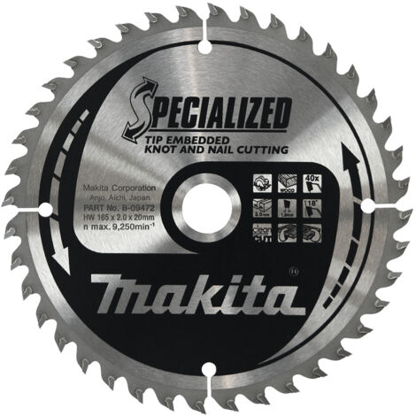 LAM TCT PO 165/20/40 BOISCLOU+ MAKITA B-09472