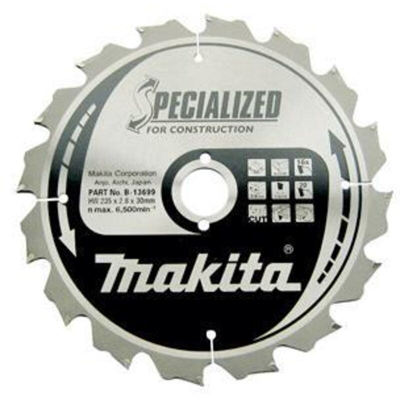 LAME DE SCIE CIRCULAIRE CARBURE MAKITA B 27246 Ø 210MM X 30MM 14 DENTS