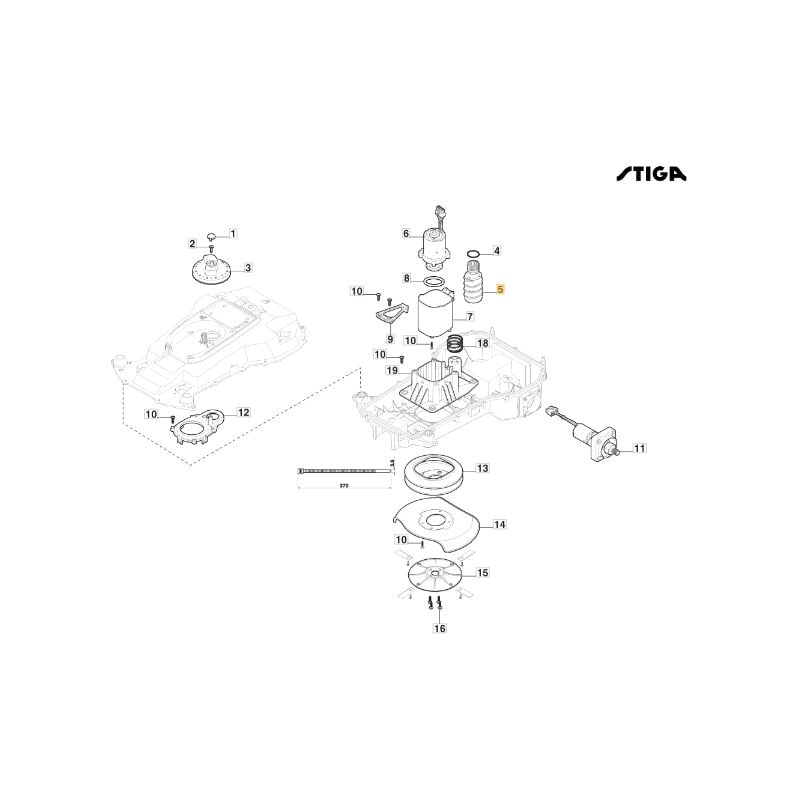 Honda - Vite regolazione lama originale stiga robot rasaerba tagliaerba g300 322784956/1