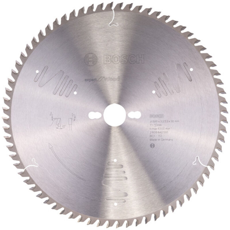 Bosch - 2 608 642 510 - Lama de Esperto per Legno - 300 x 30 x 3,2 mm, 72 (confezione 1)