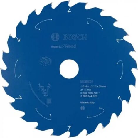 Lama circolare a batteria Expert per legno, 216 x 1,7/1,2 x 30, 24 denti, per seghe da banco