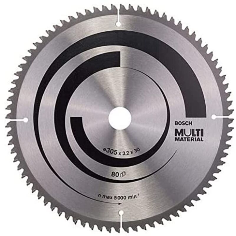 Bosch - Lama circolare multi materiale ø 30 mm - 305 x 30 x 3,2 mm, 80 - 2 608 640 452