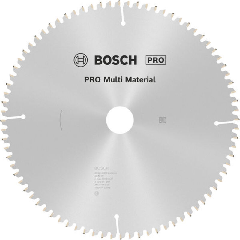 Bosch - Lama circolare Multi Material ø 30 mm - 260 x 30 x 3,2 mm, 80 - 2 608 641 204