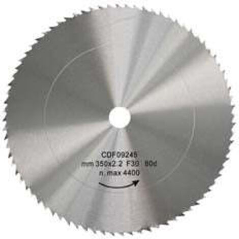 Lama circolare cromo vanadio dentatura normale - Specifiche: Ø mm 550 foro 30 denti 80 sp.mm 3,0