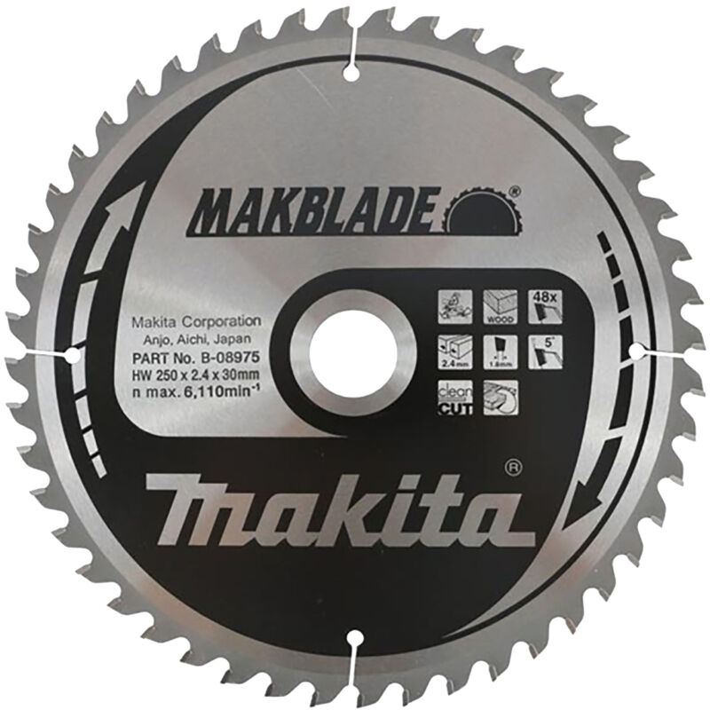 Lama circolare Makita, MAKBLADE 250 x 30 mm, 40 denti