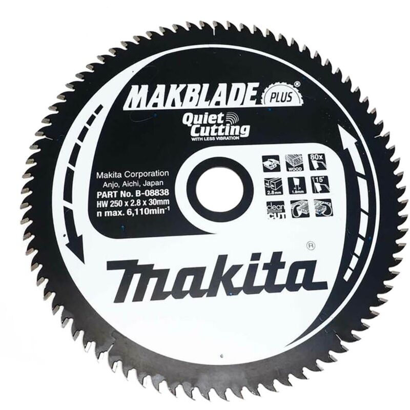 Lama circolare Makita makblade plus 250 x 30 mm - 80 denti