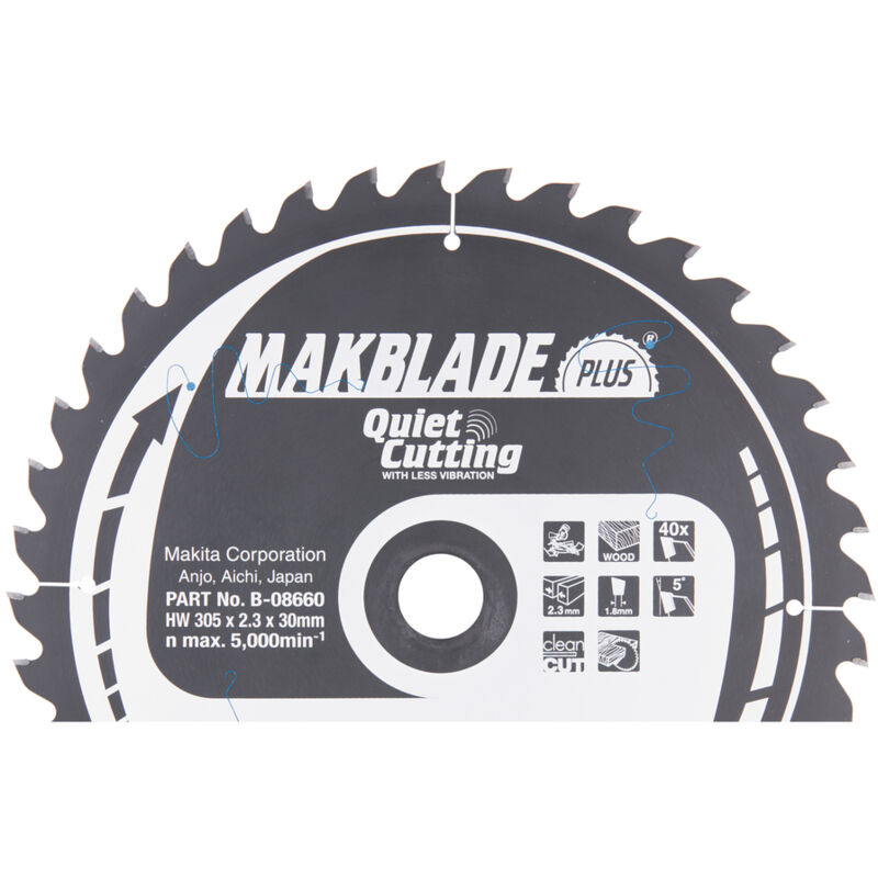 Lama circolare Makita, MAKBLADE PLUS 305 x 30 mm - 40 denti