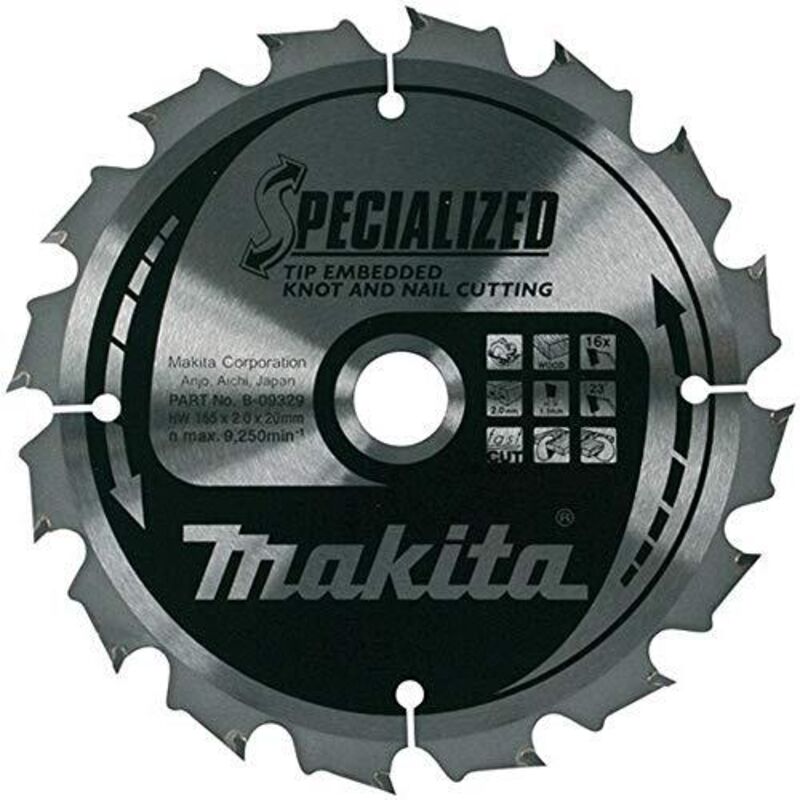 Makita - Lama circolare tagliente incassato 235 x 30 mm - 20 denti