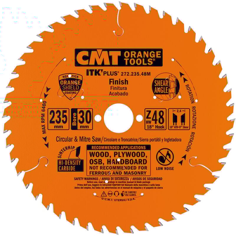 272.235.48m Lama Circolare (Itk-Plus) Hw 235x2.4/1.6x30 (+25) Z48 Atb+s