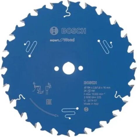 Lama da sega circolare Expert per legno, 184 x 16 x 2,6 mm, 24