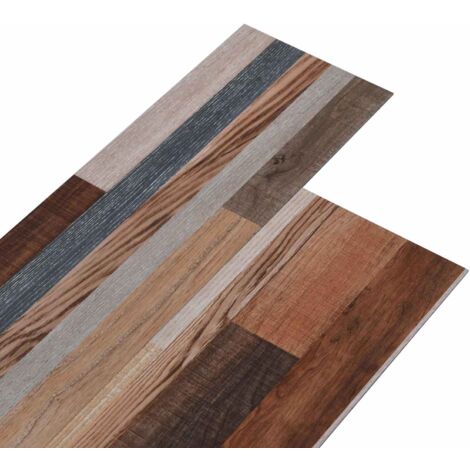 Lama de Suelo Autoadhesiva 32 pcs Multicolor 4,46 m² PVC
