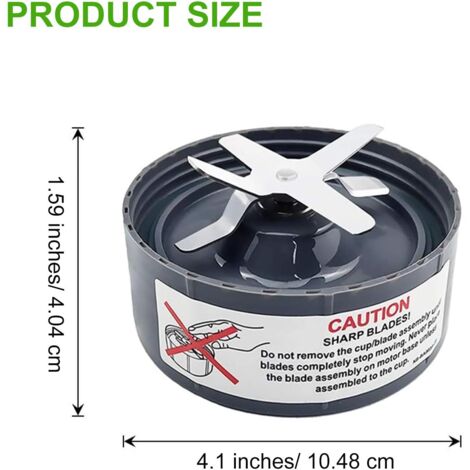 Lama di ricambio per estrattore, compatibile con i pezzi di ricambio per i modelli di frullatore NutriBullet da 600 W e 900 W
