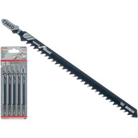 5 Lame Seghetto Bosch T 144 D - Per Legno, Taglio Dritto - Foto 3