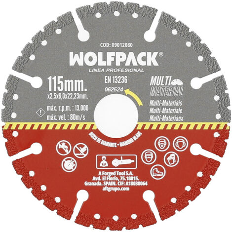 Lama diamantata 115 mm multimateriale totale x